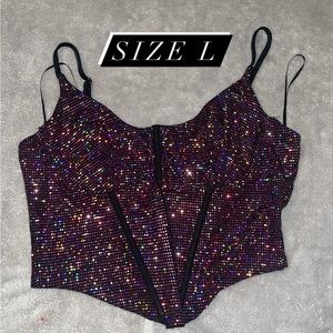 Sparkled crop top